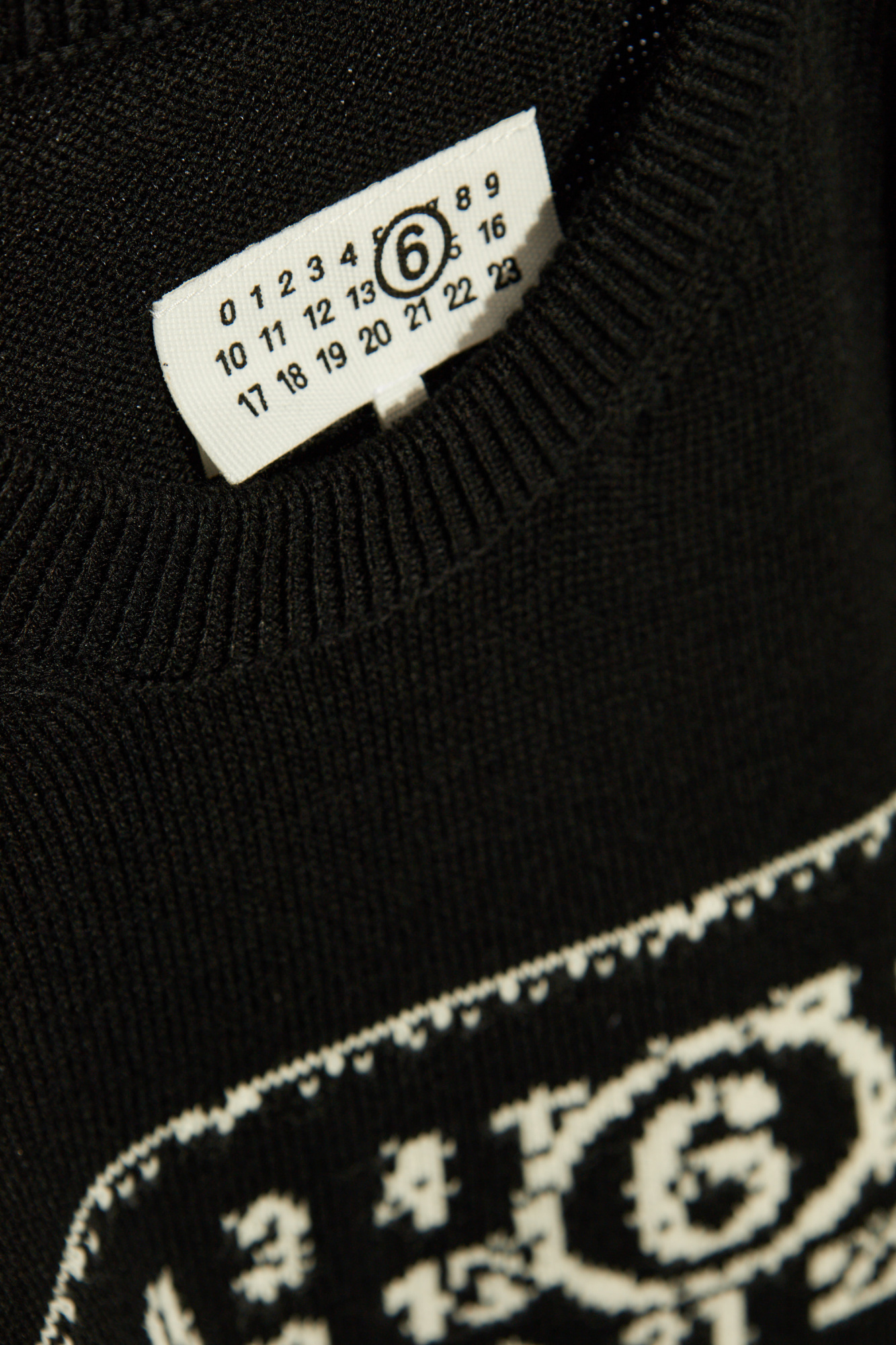 【送料&関税込】Mm6 Maison Margiela Sweater With Logo MM6 Maison Margiela M Logo Knitted Sweater (Black) – CNCPTS